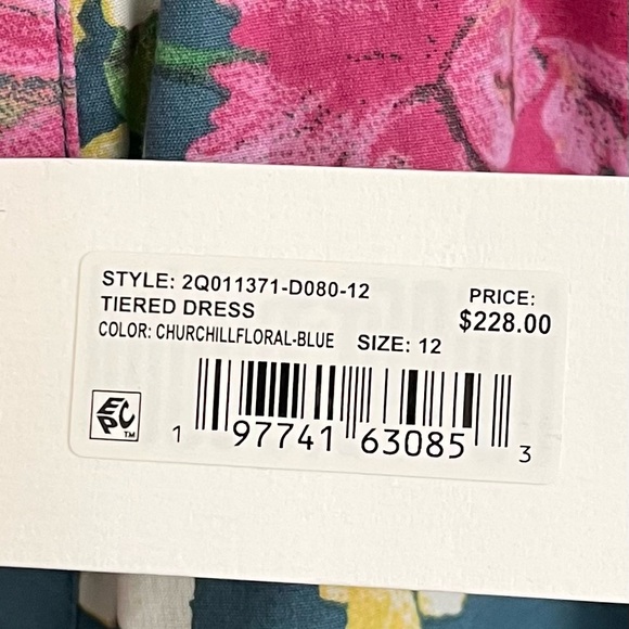 Vineyard Vines Churchill Downs Kentucky Derby 150 tiered dress sz 12 NWT - Picture 6 of 13